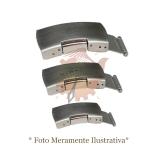 Fecho Cromado com Botão Lateral - 16 ao 28