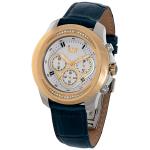 Relógio WZW Feminino Misto com Strass Pulseira em Couro- Ref 7268