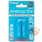 Pilha AA Recarregável Eneloop lite by Panasonic 2 Unidades