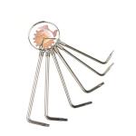 Kit com 6 Chaves Torx Cromada Western - Ref. K-8