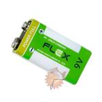 Pilha 9V Zinco-Carbono da Flex - FX9z1