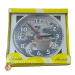 Relógio de Parede Quadrado Genial  22cm - Caixa Amarela