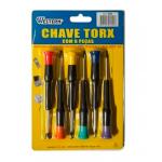 Chaves Torx com 6 Peças Western