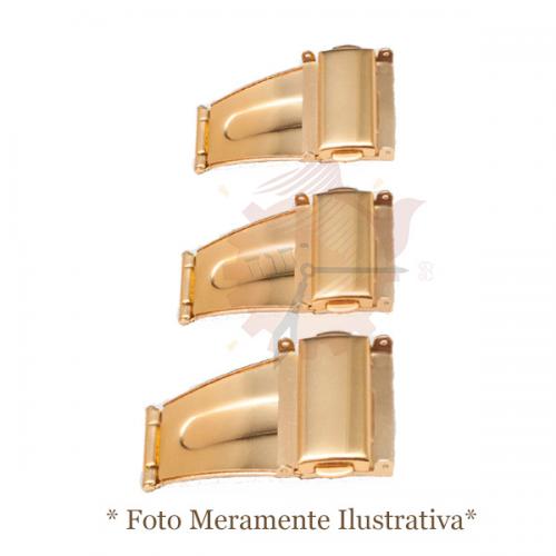 Fecho Asa Dourado para Pulseira - 10 ao 24mm
