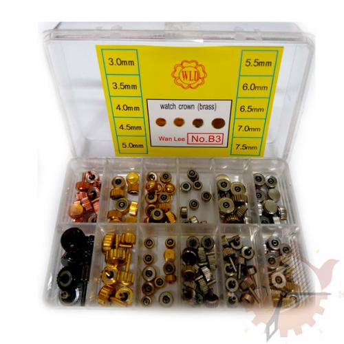 Box com Coroas Quartz - 3.0mm a 7.5mm