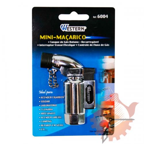 Mini Maçarico Isqueiro Plástico Western - Ref 6004