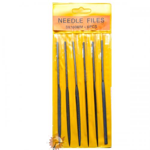 Jogo de Limas Needle Files 3x160mm com 6 Peças