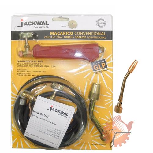 Maçarico Jackwal Gás 5/8 Com Bico Extra