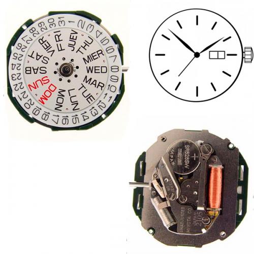 Mecanismo para Relógio Miyota 2105