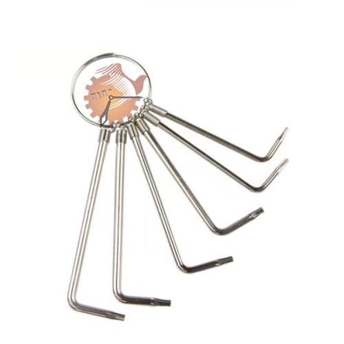 Kit com 6 Chaves Torx Cromada Western - Ref. K-8