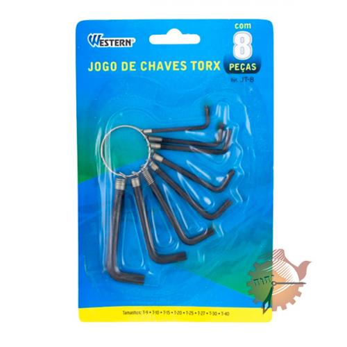 Jogo  de Chaves Torx Western - Ref. JT-8