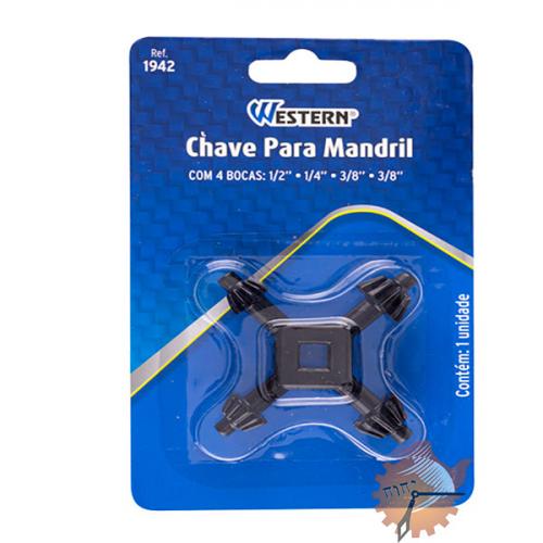Chave para Mandril com 4 Bocas Western - Ref. 1942