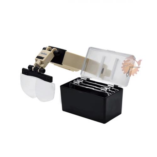 Lupa de Pala 4 Lentes com Luz /Lupa de Cabeça Sv Ref SLC-1010 LED