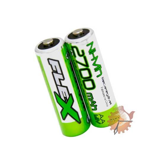 Pilha AA Recarregável Flex 2 Unidades - 2700mAh