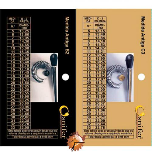 Calibre Bastão para Medir Anéis Osnifer - Norma ABNT