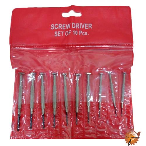 Jogo de Chaves de Fenda com 10 Peças  