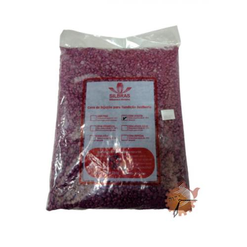 Cera Granulada Silbras Violeta 1Kg