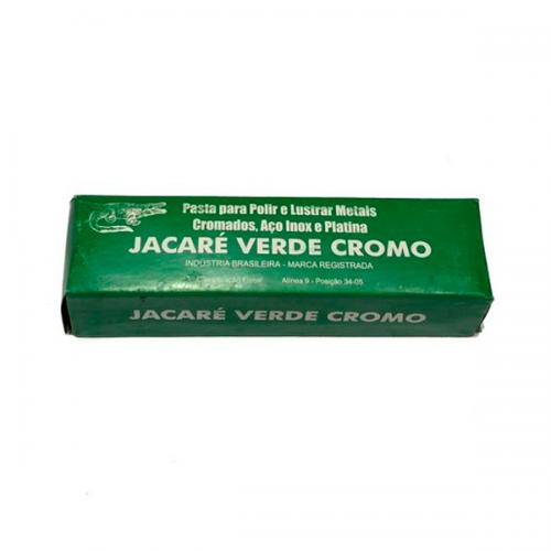 Pasta Verde Cromo para Polimento e Brilho em Metais Preciosos Jacaré 400g
